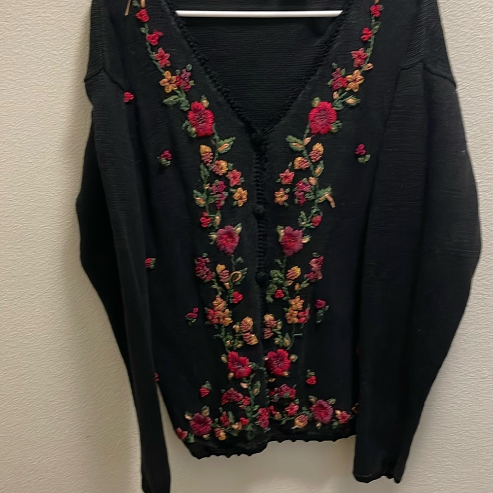 Vintage Floral Sweater